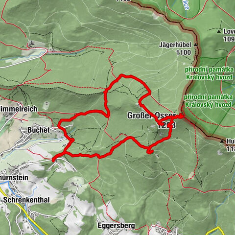 Kleiner Osser - Großer Osser, Runde von Berghäusl