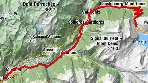 Col du Mont-Cenis depuis Modane