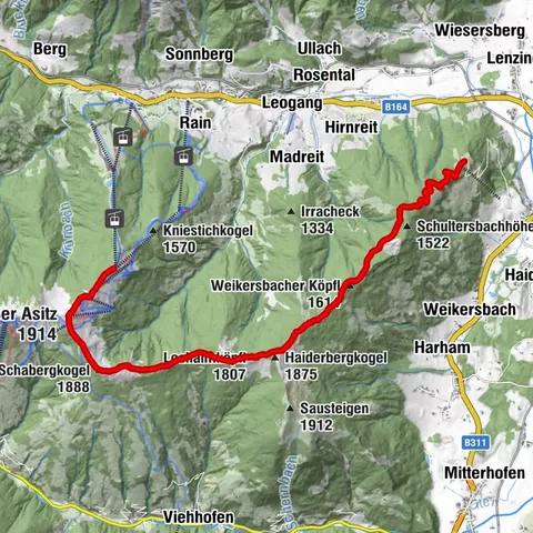 Alta Via della valle di Saalach EST (Asitz - Biberg)