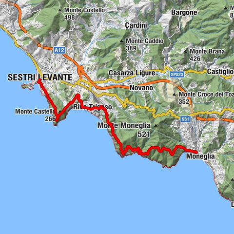 Sentiero Liguria tratta 07: Moneglia-Sestri Levante