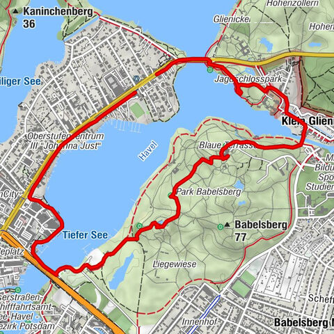 Rund um den Tiefen See Potsdam, Deutschland