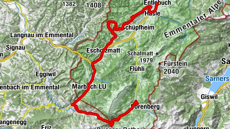Percorso «1291» tappa 5: Sörenberg – Entlebuch