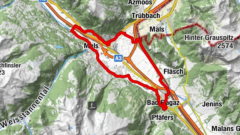 Percorso piacevole per bici elettriche Sarganserland