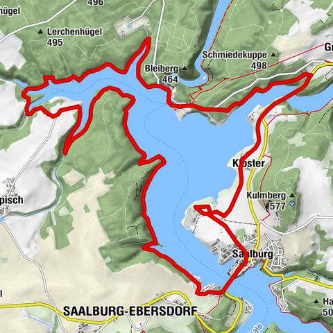 Rund um die BleilochTalsperre - Saalburg Beach und zurück