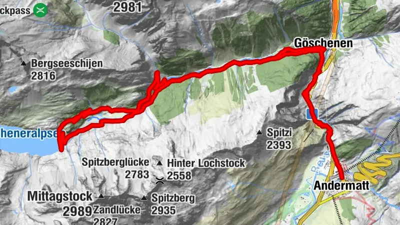 Giro ad anello Göscheneralp