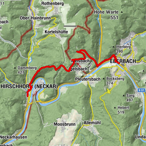Neckarsteig Etappe 4 Hirschhorn - Eberbach