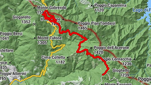 MTB 8: Aia Ondino, Passo della Calla, Capanna Maremmana, Battilocchio