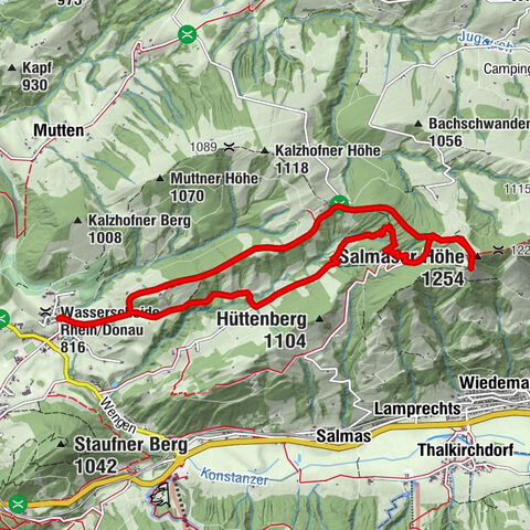 Percorso circolare Kalzhofen - Salmaser Höhe