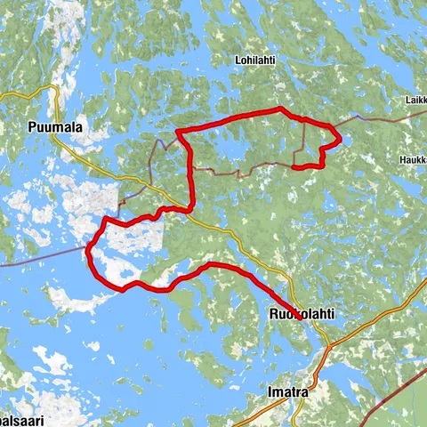 Percorso di canoa di Ruokolahti