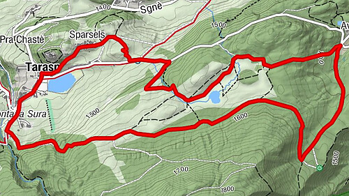 Tarasp Fontana – Sparsels – Lai Nair (percorso ad anello)