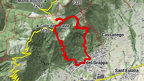 Von Borso del Grappa auf den Campo Croco
