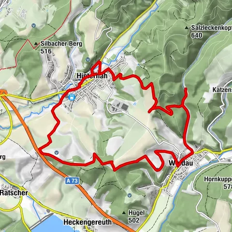 Sentiero del parco naturale "Schwarze Kuppe" a Schleusingen
