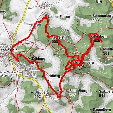 Felsensteig Königstein & Kühloch