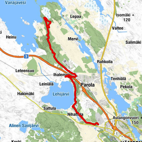 Hämeen Ilvesreitti Hattula 37,7 km