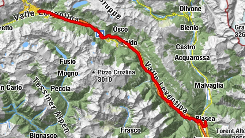 In bici tra i grotti della Leventina
