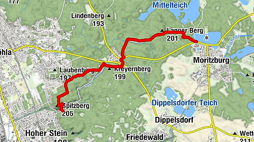 Moritzburg Kalkreuther Straße-Coswig Spitzgrundmühle