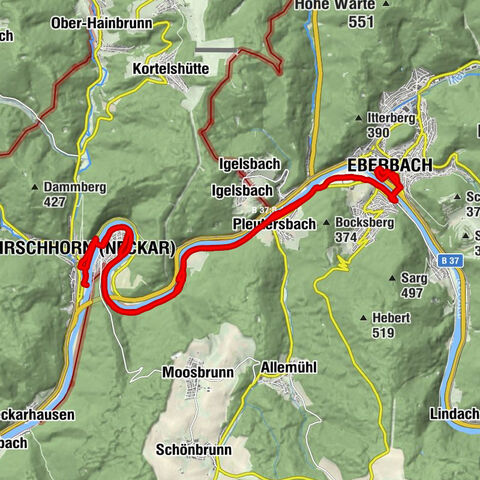 Schöne Radtour mit Eis schlecken und Kuchen essen in Eberbach.