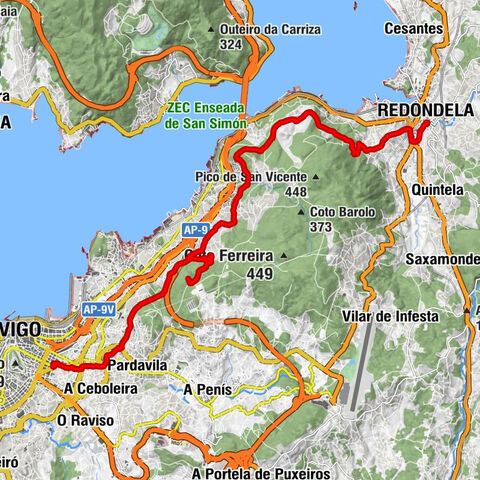Camino Teil 1 Vigo - Redondela