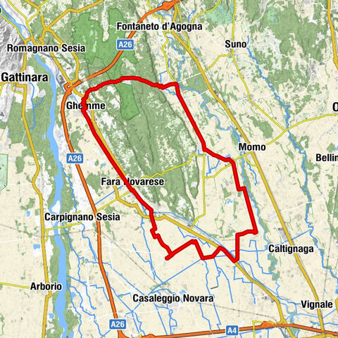 Lungo la Roggia Mora e l'Agogna nelle colline novaresi