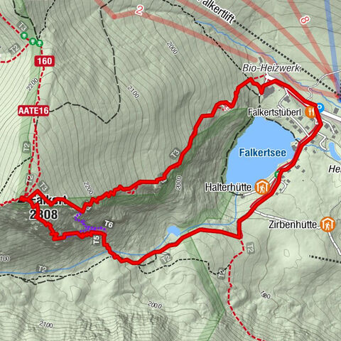 Falkert, Murmelsteig B/C mit Direktem Abstieg