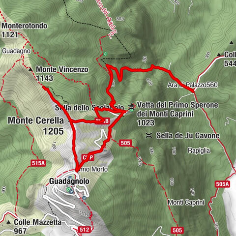 Ara di Palazzo - Monte Cerella - Guadagnolo