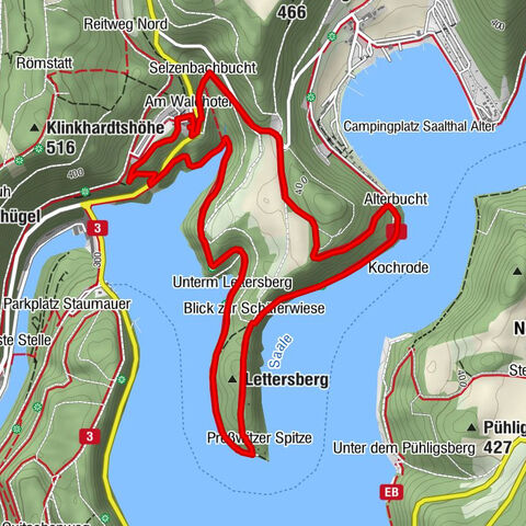 Percorso circolare -H5 "La rotta dell'acqua"- Foresta della Turingia