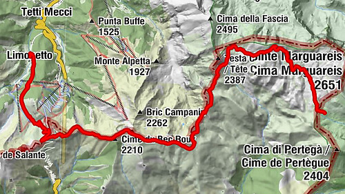 GTA Variante alta del Marguareis: Tappa 68A Limonetto - Rifugio Don Barbera