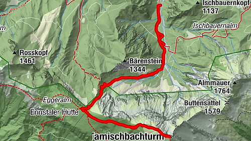 Tamischbachturm und Ennstaler Hütte von Großreifling