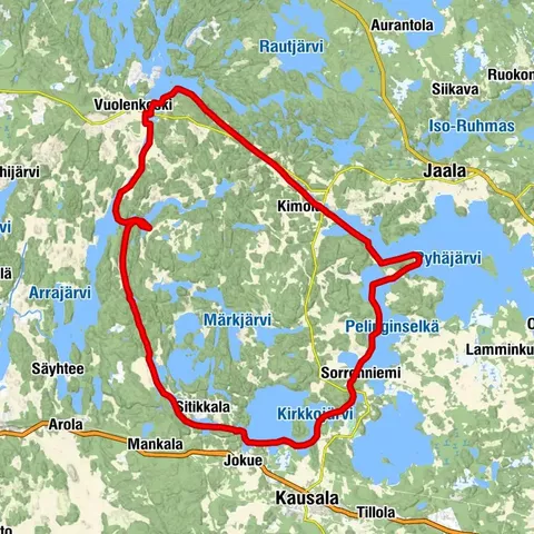 Percorso di kayak Iitti rinki