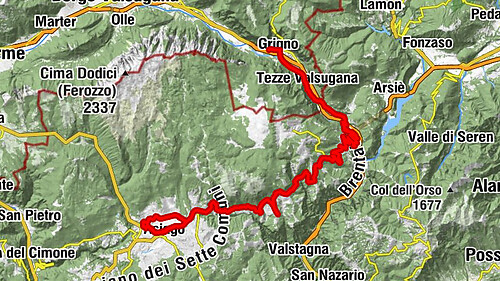 2023-08-13 Foza da Camporovere Asiago Gallio. Ritorno da Enego Grigno 