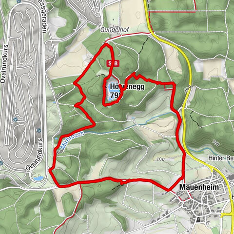 Vulkansee Höwenegg  Rundweg