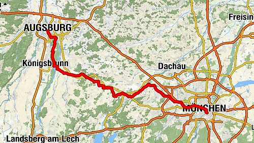 Pista ciclabile Monaco-Augsburg (MAR)