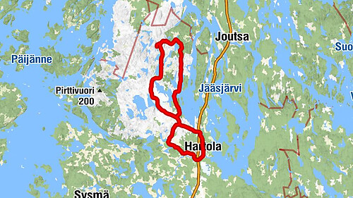 Percorso per bici da trekking Hartola centro - Vuorenkylä - Hotila
