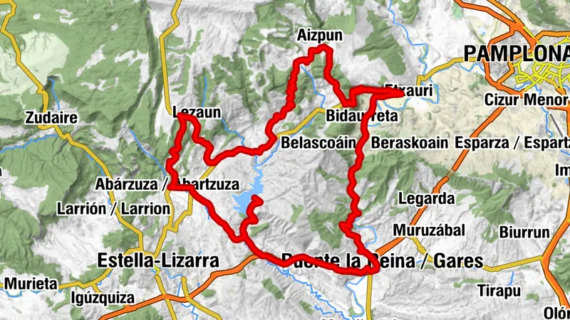 Vuelta a Etxauri - Camping Aritzaleku Percorso 3