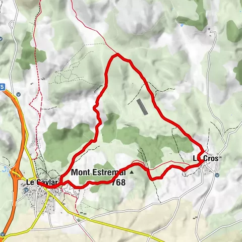 CIRCUITO N°74 - LE TOUR DE FAVET - SPAZIO VTT-FFC LODÉVOIS E LARZAC