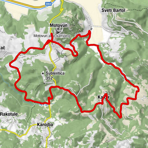 Motovun und Parenzana