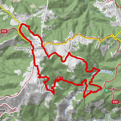 Sentiero anello di Cimaferle - Sentiero 534 in camminata