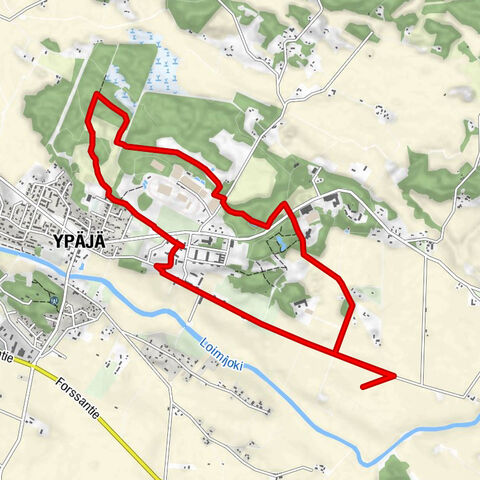 Percorso del Hevosopisto verso la torre d'osservazione degli uccelli e il rifugio