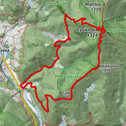 Lysa hora od Mazaka okruh