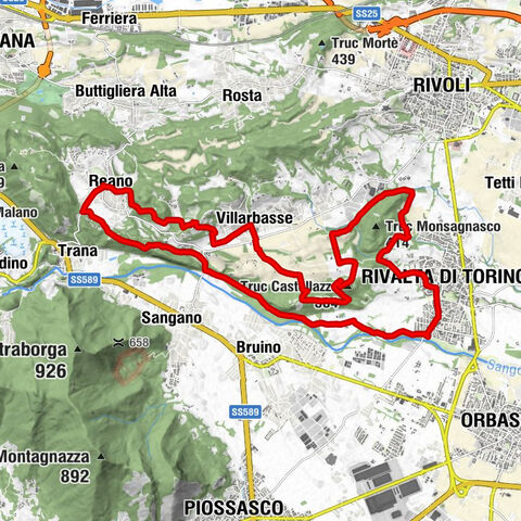 Da Rivalta Torinese a Reano. In Mountain Bike alle porte di Torino