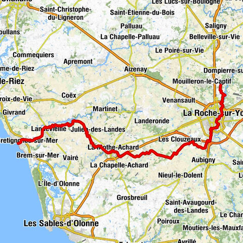 ITINÉRAIRE VENDÉE VÉLO LES ACHARDS – BRÉTIGNOLLES SUR MER