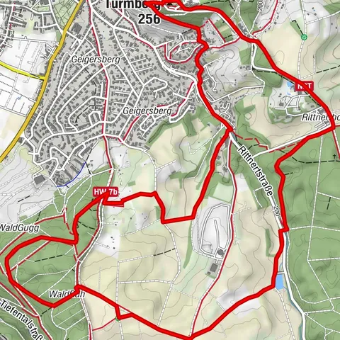 Percorso AugenBlick-Runde Karlsruhe Rittnert