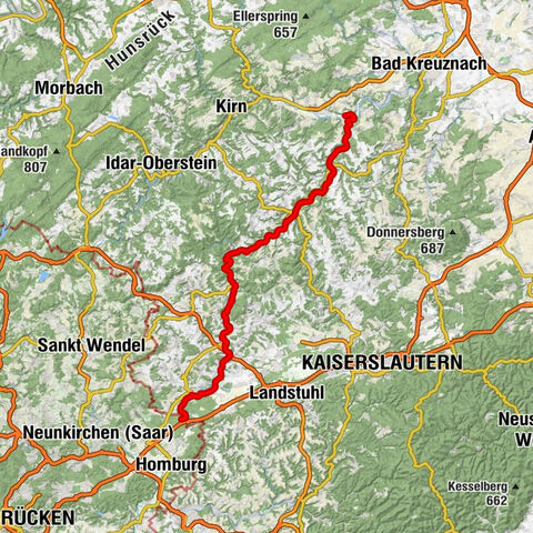 Glan-Blies-Radweg | Waldmohr - Staudernheim
