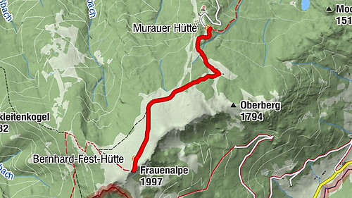 Von der Murauer Hütte auf die Frauenalpe