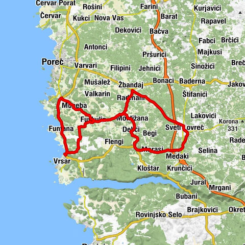 Südliche Weinstraße Inneristriens nach Sveti Lovreč.