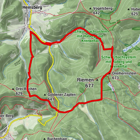 Tour di qualità: Krenkeltal e Goldener Zapfen - passeggiata in cresta tra i fiumi Reno e Weser