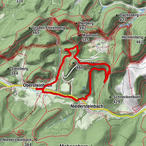 Wasigenstein und Zigeunerfelsen von Obersteinbach
