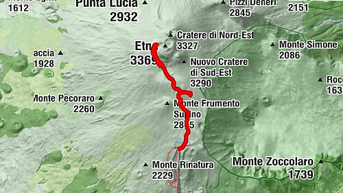 Etna crateri sommitali