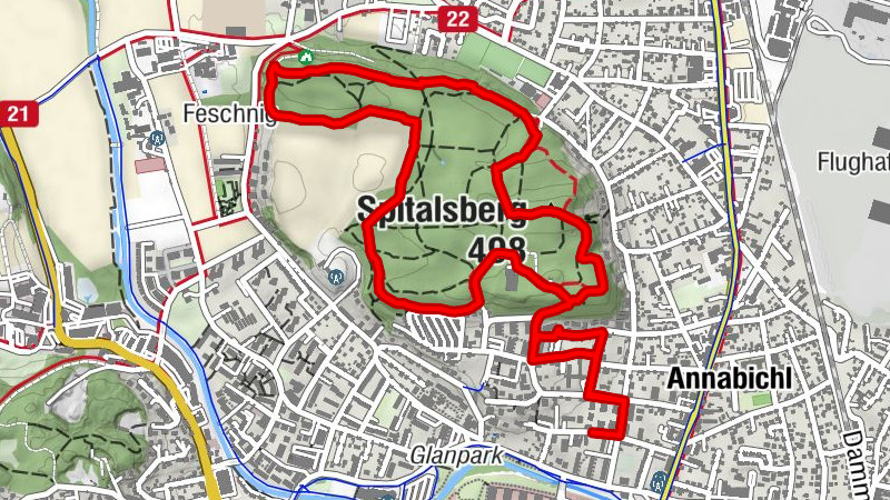 Klagenfurt - Spitalsberg - Annabichl