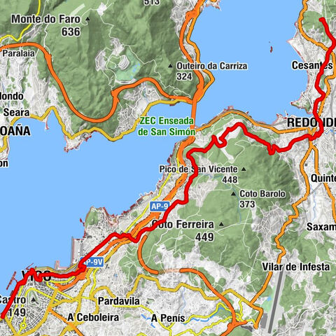 Vigo - Igrexa parroquial de Nosa Señora de Lourdes de Teis - Coto da Fenteira - Lume novo